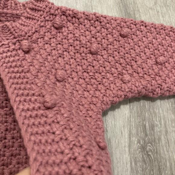 So ‘Dorable Pink Newborn Crochet Sweater 0-6 Months - Picture 9 of 9